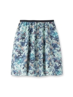 フラワープリントレーススカート/イエロー(132)