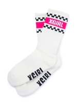 CHECKER FLAG SOCKS/アッシュ