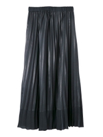 SHINY PLEATED SKIRT/シルバー