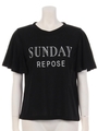 【chille anap】SUNDAY袖フレアTシャツ/GRY