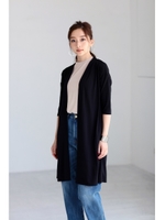【接触冷感】【AZUL by moussy】エコクールコンパクト7分トッパー/O/WHT