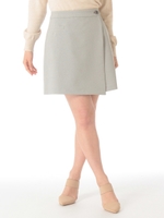 ラップミニスカート/グレー
