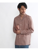 HARDY AMIES シャツ/ワインレッド(163)