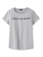 [L]英字ロゴTシャツ/ホワイト(001)