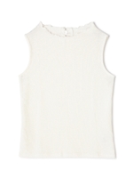 《EDIT COLOGNE》ウェーブリブノースリーブカットソー/ホワイト(031)