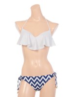 【BeachQueen】ギザギザボーダー/ホワイト