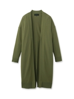 コットンロングカーディガン/オリーブグリーン(026)