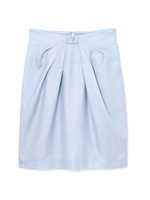 ツィルウエストリボンタイトスカート/ブルー(110)