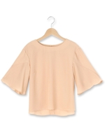 フレアスリーブブラウス/オフホワイト(003)