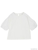 ボリュームスリーブプルオーバー/ホワイト