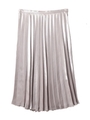 メタリックプリーツスカート/シルバー