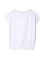 レーシージャガードニット/ホワイト(031)