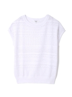 レーシージャガードニット/ホワイト(031)