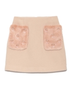 [L.B CANDY STOCK]フェイクファービジュースカート/PNK