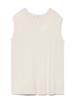 【emmi atelier】シンプルニットタンク/BRW