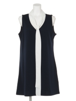 【chille anap】ボウタイ付ワンピース/NVY