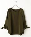 袖リボンブラウス