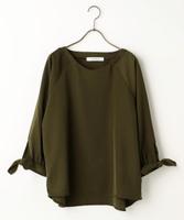 袖リボンブラウス