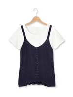 ニットキャミセットプルオーバー/オフホワイト(003)