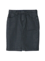 COATED SKINNY JEAN SKIRT/ブラック