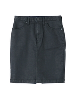 COATED SKINNY JEAN SKIRT/ブラック