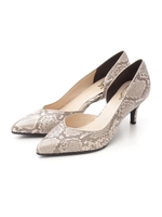 【REZOY】インサイドオープンベーシックパンプス/ブラックスエード