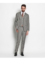 スーパーファインチェックスーツ/ダークグレー(313)