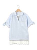 スキッパーシャツ+タンクトップ/ホワイト系(002)