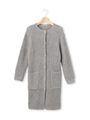 ハイバルキーニットカーディガン/グレー(012)