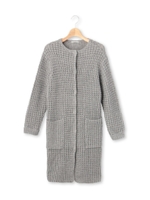 ハイバルキーニットカーディガン/グレー(012)