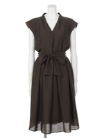 ブラウス×スカートコーディネートセット/カーキ