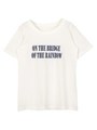 プリントロゴTシャツ/カーキ