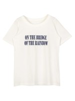 プリントロゴTシャツ/カーキ