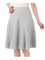 ラウンド切替フレアスカート/グレー(012)