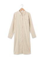 ◆綿レーヨンロングシャツ/ライトベージュ(051)