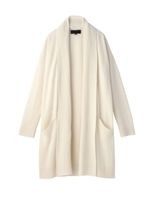 [L]2WAYロングニットトッパーカーディガン/アイボリー(004)