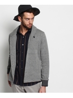 ジャガードヘリンボンカーディガン/ブルー系(094)