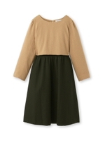 先染フラノチェックワンピース/ブラック(519)