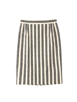 [L]ブラッシュスラブタイトスカート/ネイビー(393)