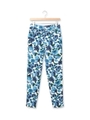 花柄ストレートパンツ/ブルー系(902)