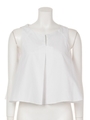 SLIT NC BLOUSE T/T/WHT