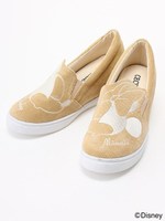 コーデュロイミッキースニーカー/ベ−ジュ