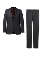 シャイニーストライプ スーツ/ブラック(319)