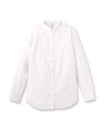 シンプルデザインコットンシャツ/ホワイト(001)