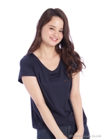 フロントタックカットソー/ネイビー