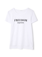 プリマシャインスムースロゴＴシャツカットソー/ホワイト(030)