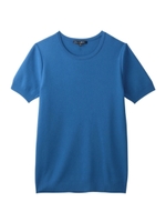 ロングニットトップス/ブルー(092)