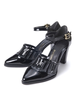 ＰＪ／ポインテッドトゥネックベルトパンプ/ブラック