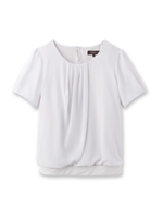 タックドレープクリアモダール天竺プルオーバー/キャメル(041)