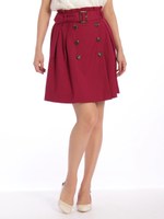 トレンチスカート/ワイン